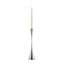 Candelabro Navette cónico de acero inoxidable