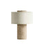 Oliver Portable Travertine Lamp