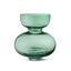 Jarrón de cristal Viridis de boca ancha