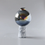 Polaris Glass & Marble Vase
