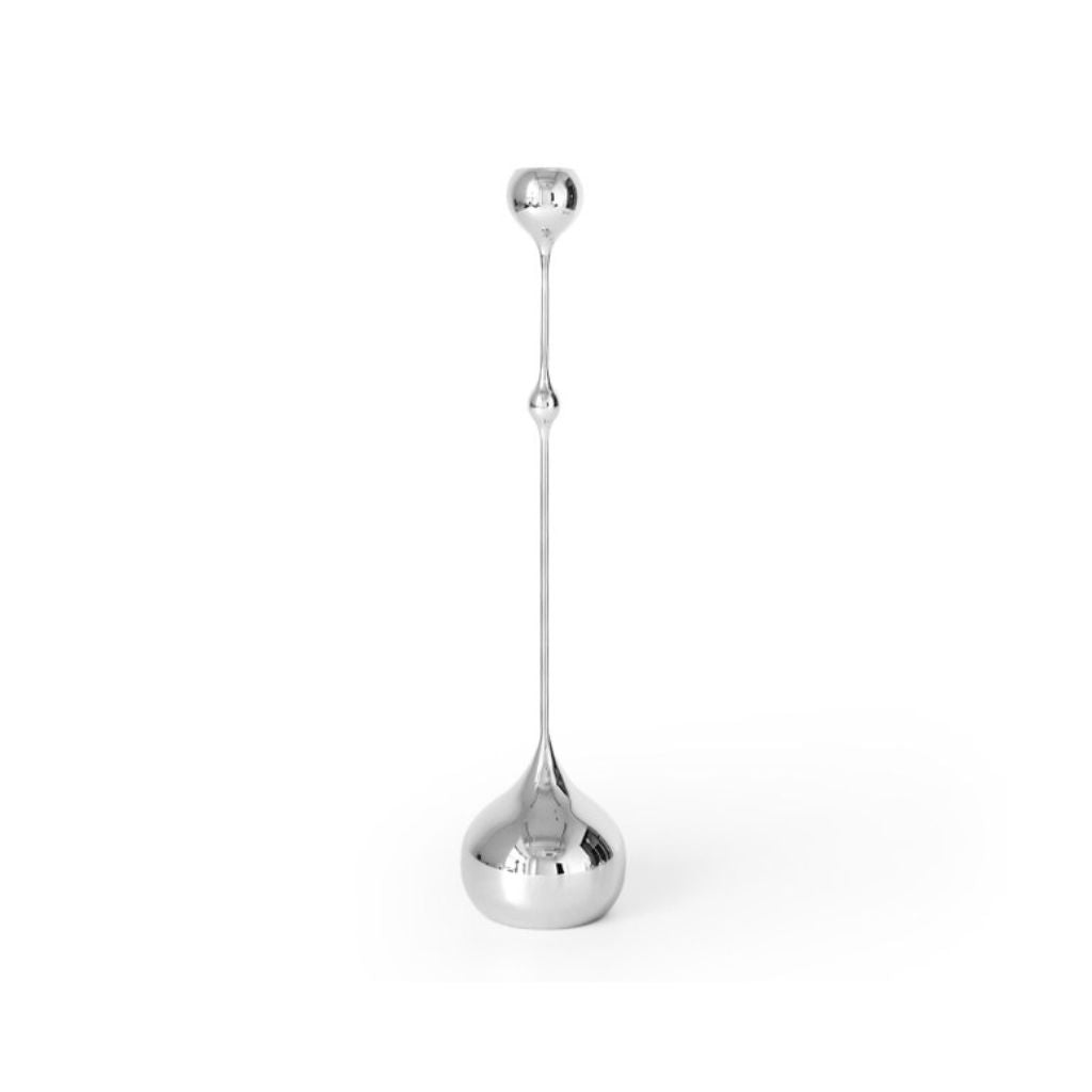 Cadence Tapered Stainless Candle Holder