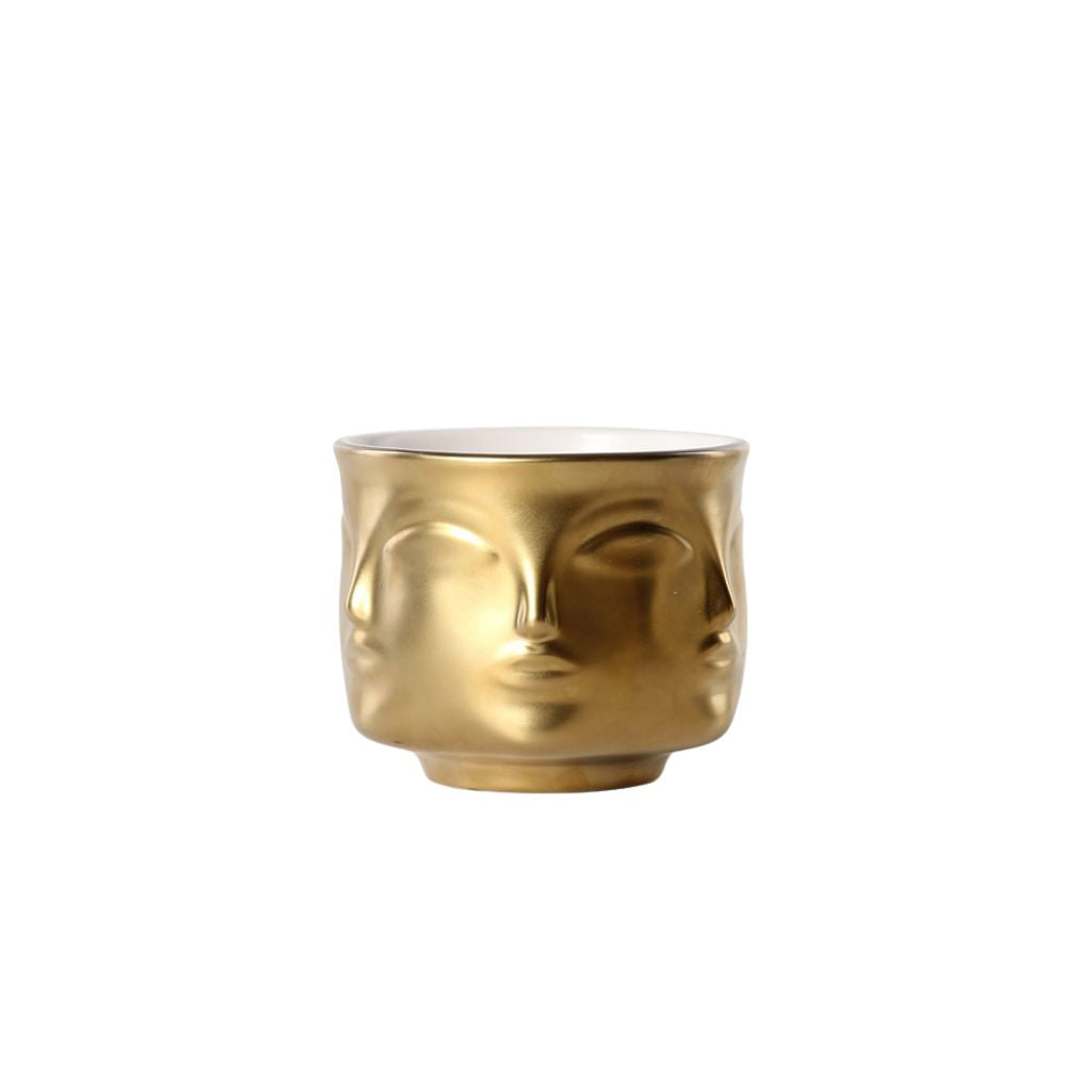 Tacet Embossed Face Ceramic Bowl