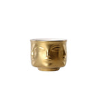 Tacet Embossed Face Ceramic Bowl