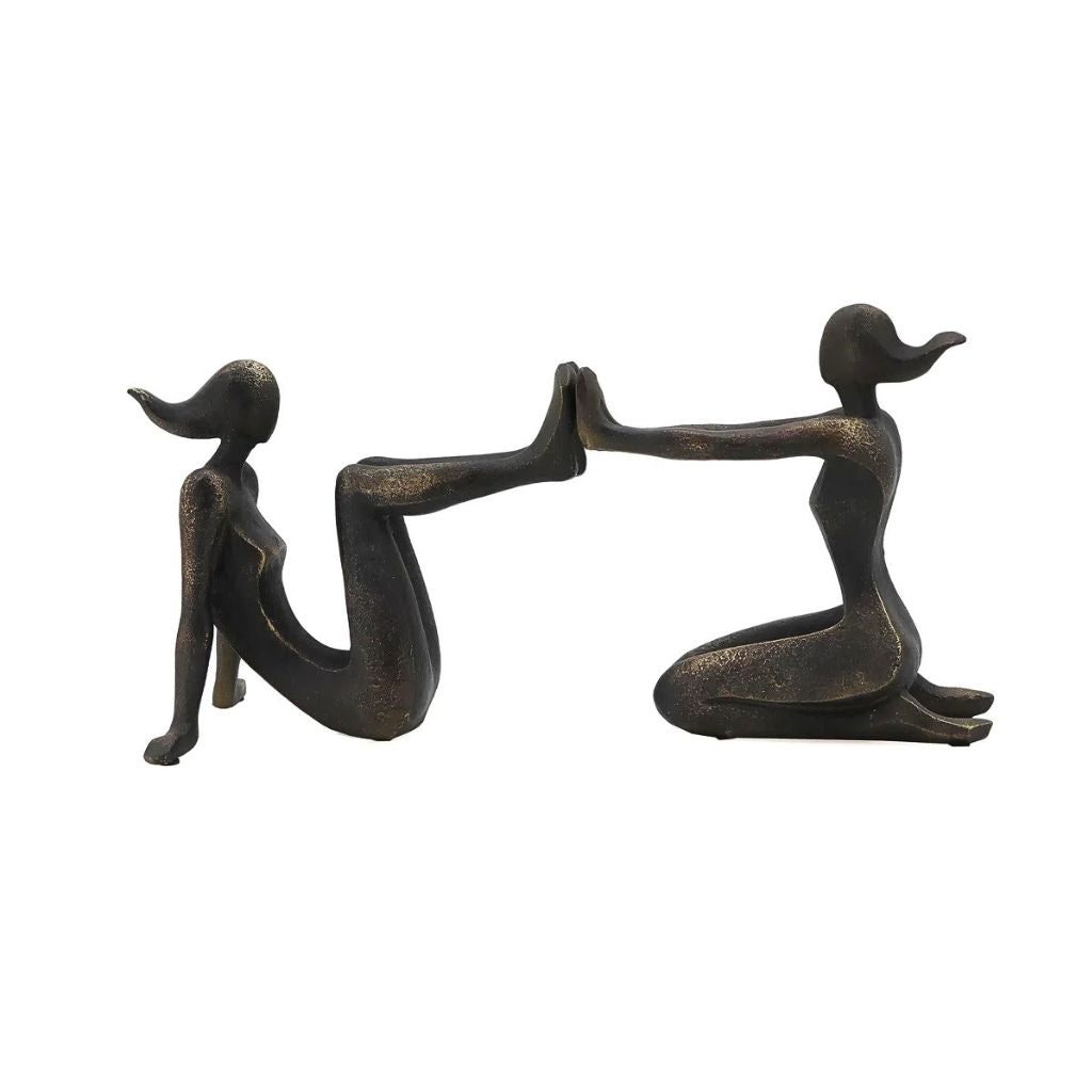 Harmonia Textured Figure Sculpture Bookend