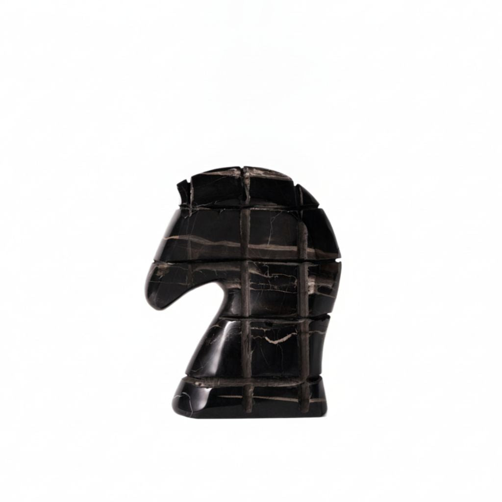 Magnus Grid Horse Head Sculpture