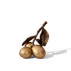 Menton Metallic Lemon Sculpture