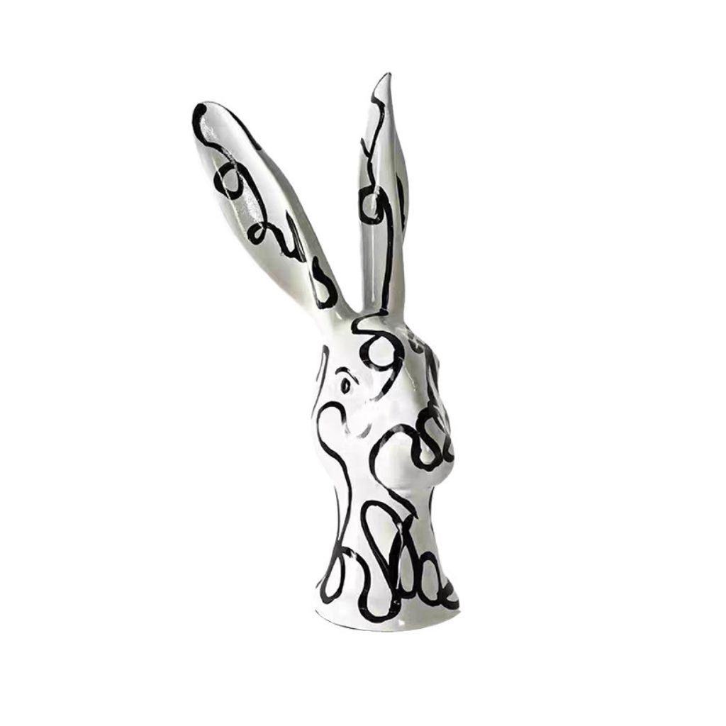Alice Hand-Painted Line Rabbit