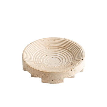 Undine Etched Travertine Catch All Tray