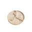 Horae Interlocking Partitioned Circular Travertine Tray