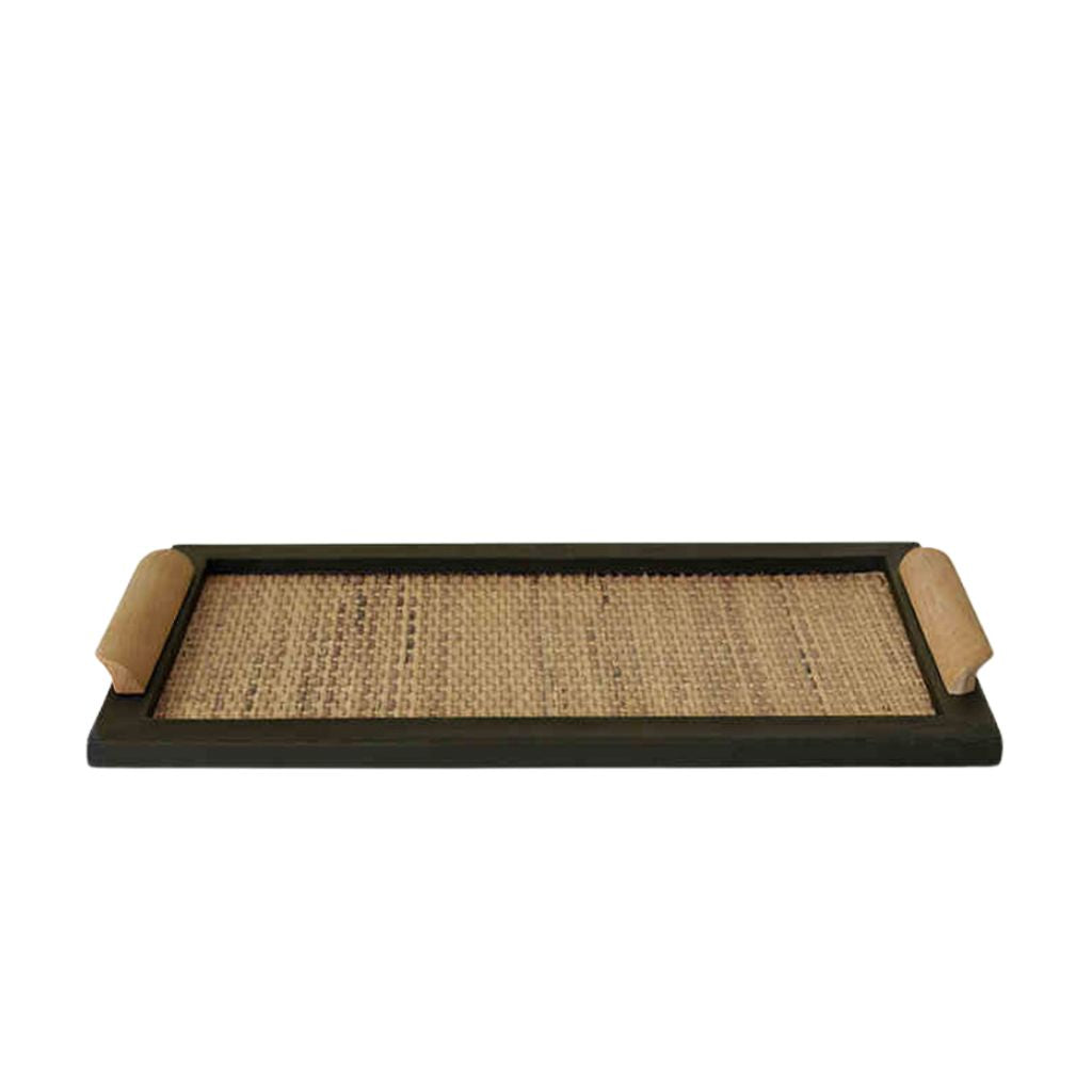 Rheia Woven Rattan Tray Imagen principal del producto