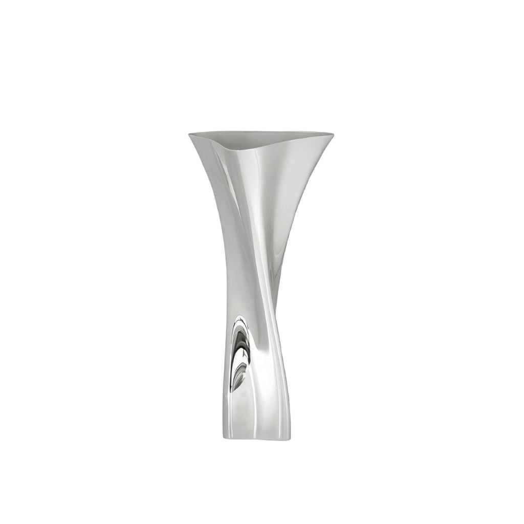 Rosalind Twisted Sculptural Stainless Vase