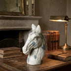 Bucephalus Weathered Horse Head Sculpture