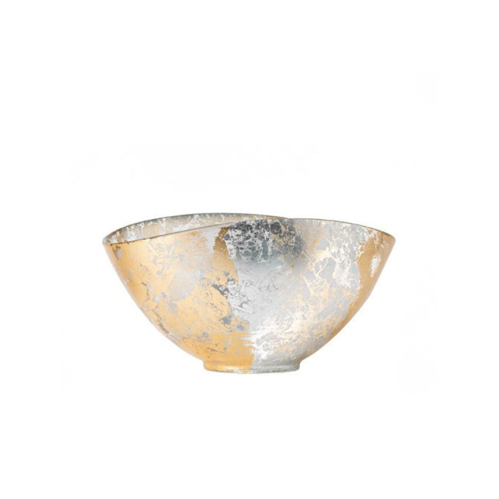 Stellaria Gold Leaf Glass Bowl