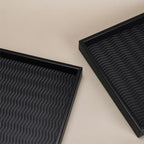 Sørensen Wavy Textured Leather Tray