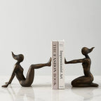 Harmonia Textured Figure Sculpture Bookend