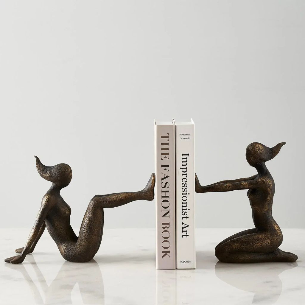 Harmonia Textured Figure Sculpture Bookend