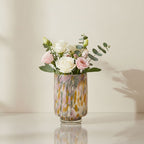 Confetti Hand-Blown Pastel Glass Vase