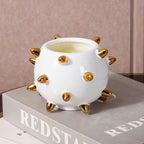 Echin Spike Sphere Ceramic Vase