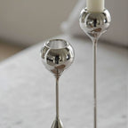 Cadence Tapered Stainless Candle Holder