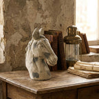 Bucephalus Weathered Horse Head Sculpture