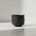 Tacet Embossed Face Ceramic Bowl