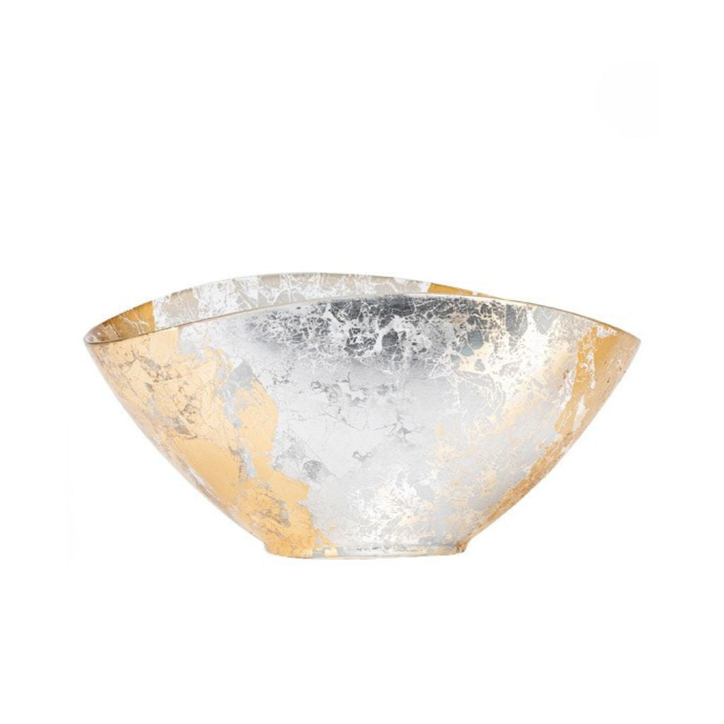 Stellaria Gold Leaf Glass Bowl