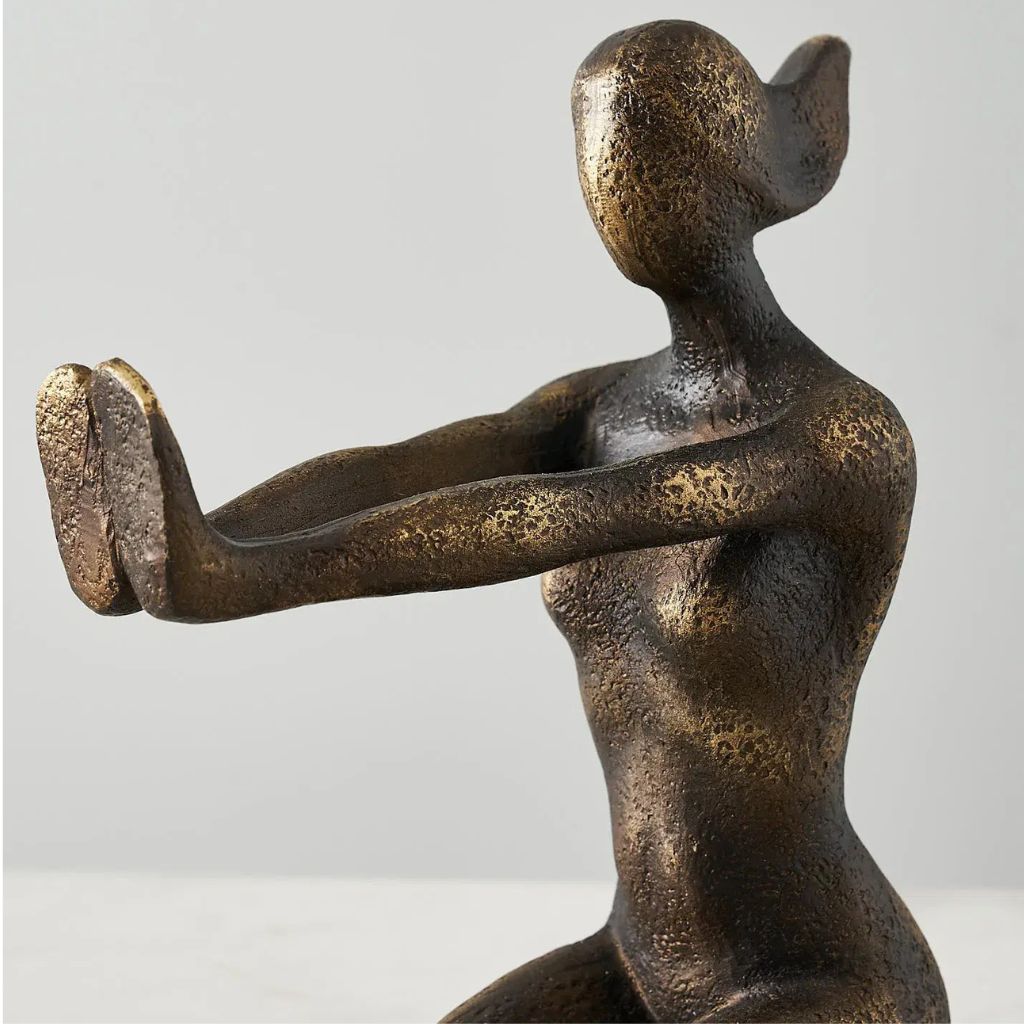 Harmonia Textured Figure Sculpture Bookend