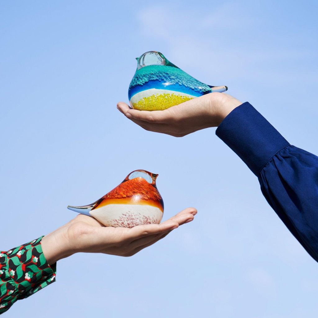 Carino Hand-blown Glass Bird