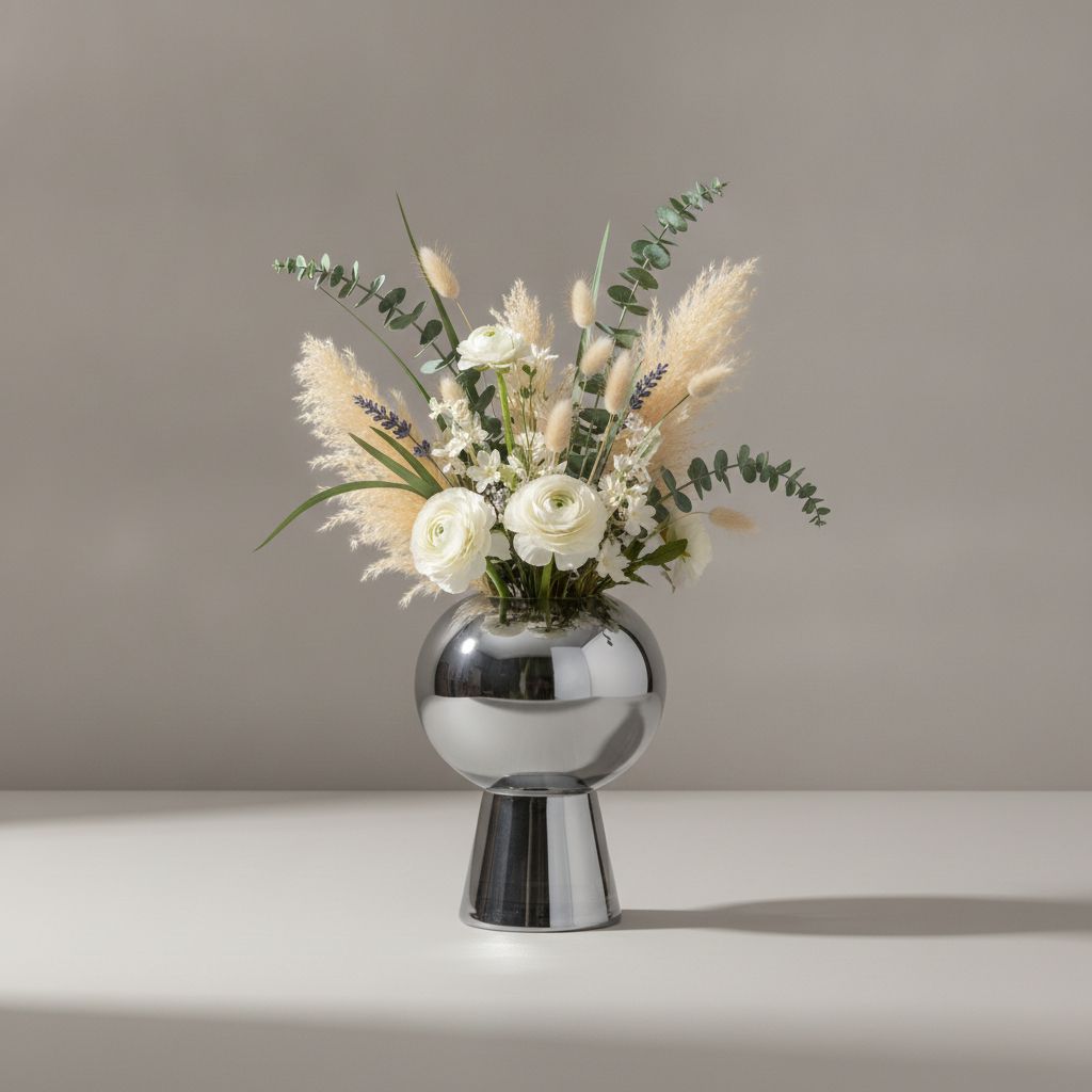 Elara Sphere Sculptural Glass Vase