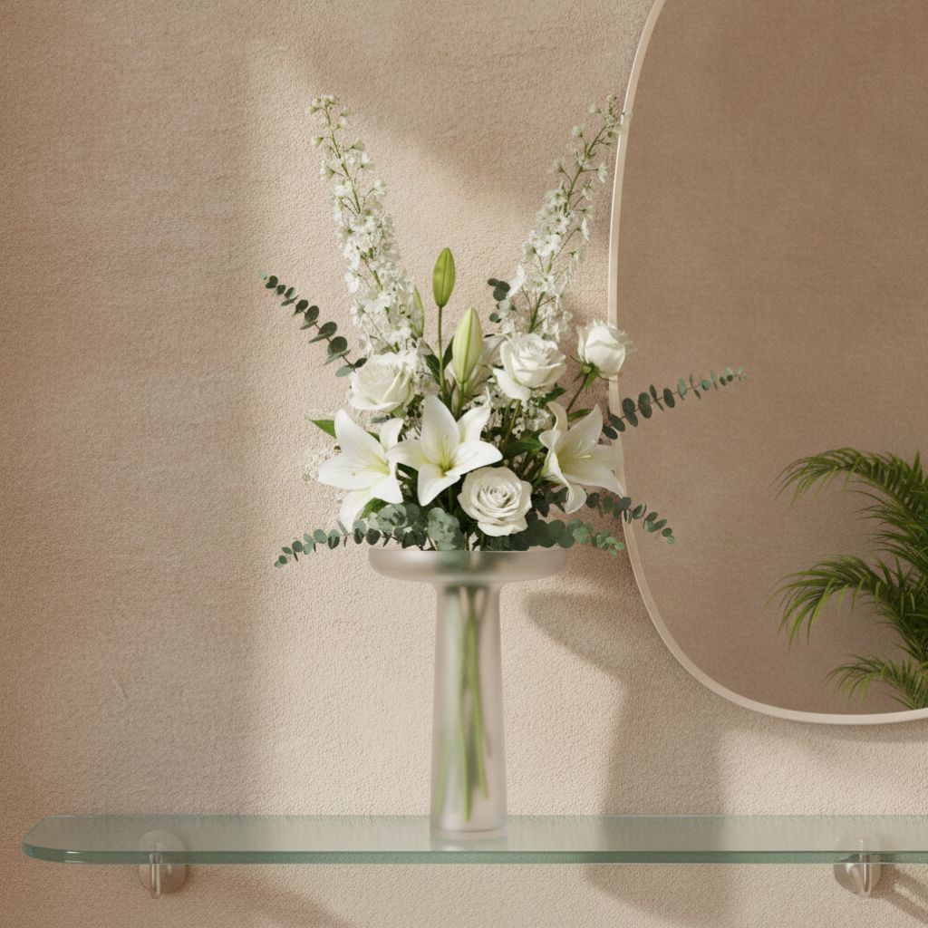Aether Hand-Blown Frosted Glass Vase