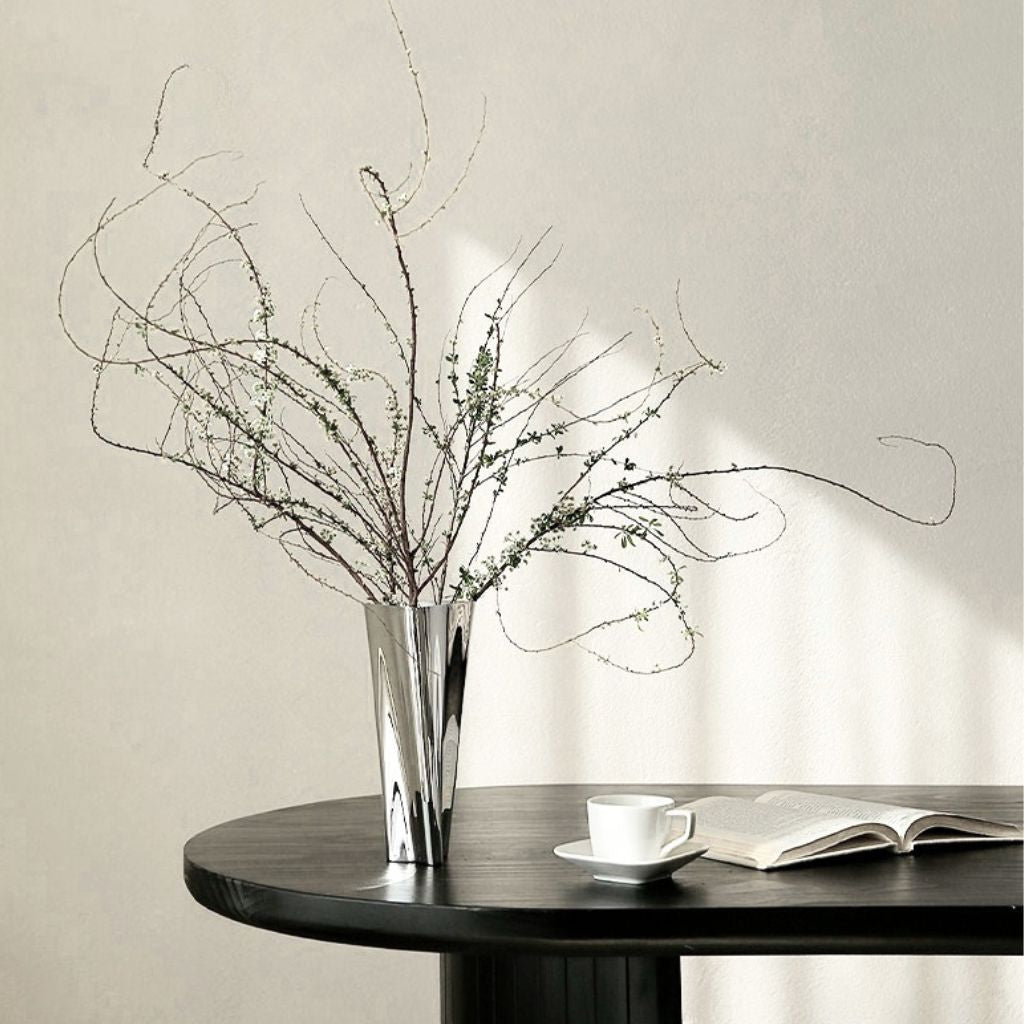 Rosalind Twisted Sculptural Stainless Vase