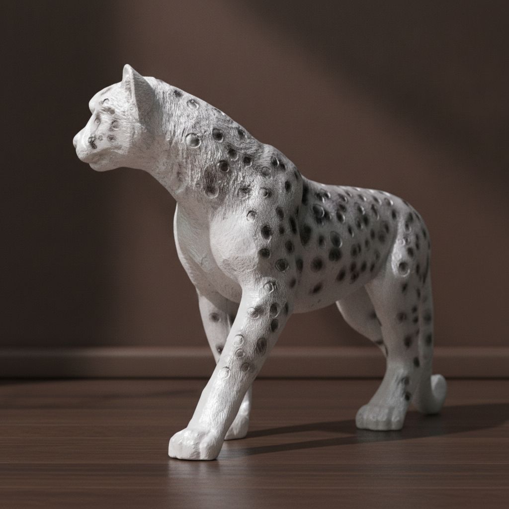 Barys Snow Leopard Sculpture