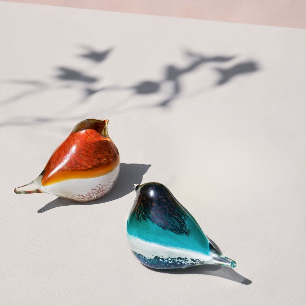 Carino Hand-blown Glass Bird