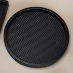 Sørensen Wavy Textured Leather Tray