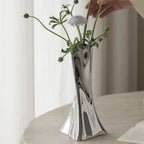 Rosalind Twisted Sculptural Stainless Vase