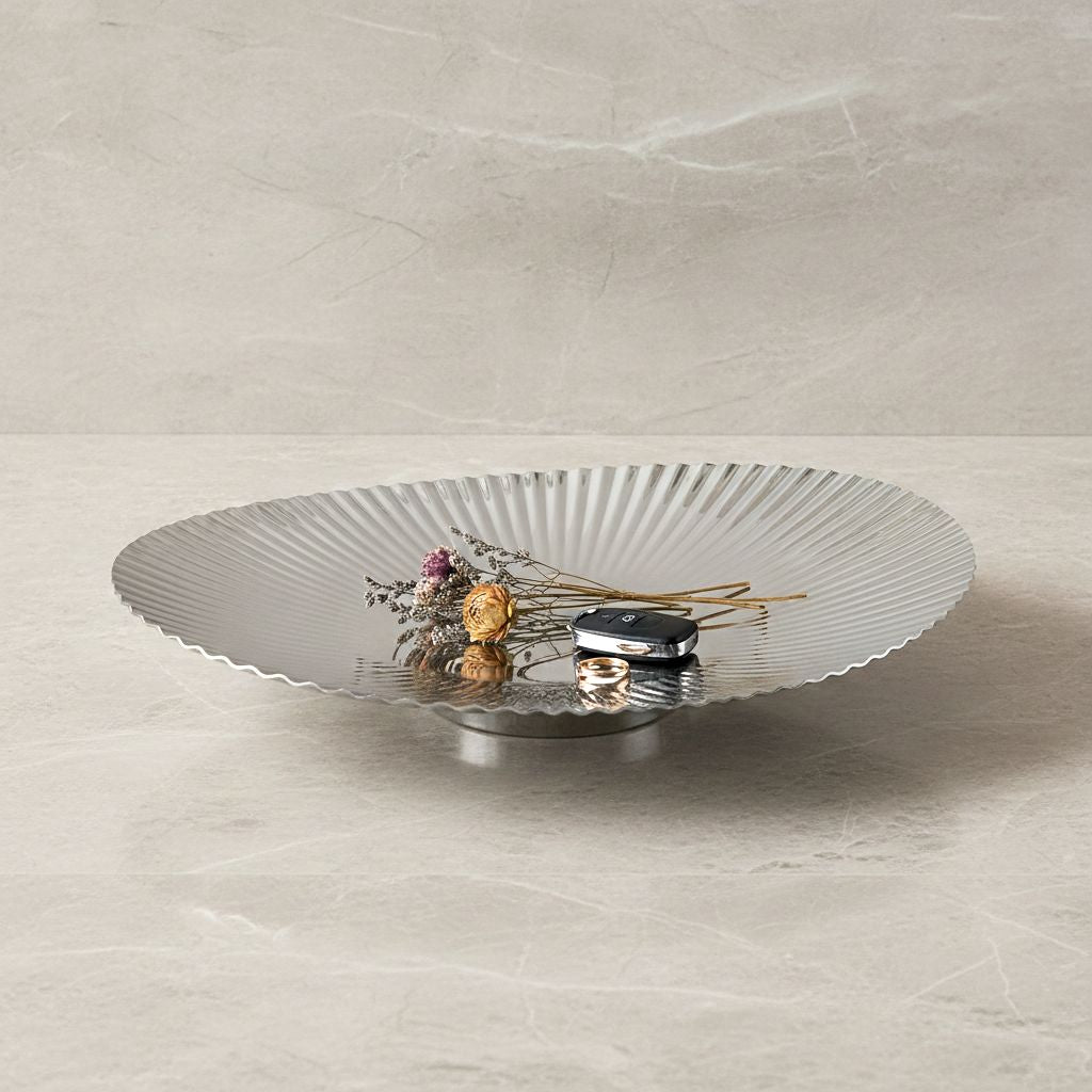 Élan Ripple Oval Steel Tray