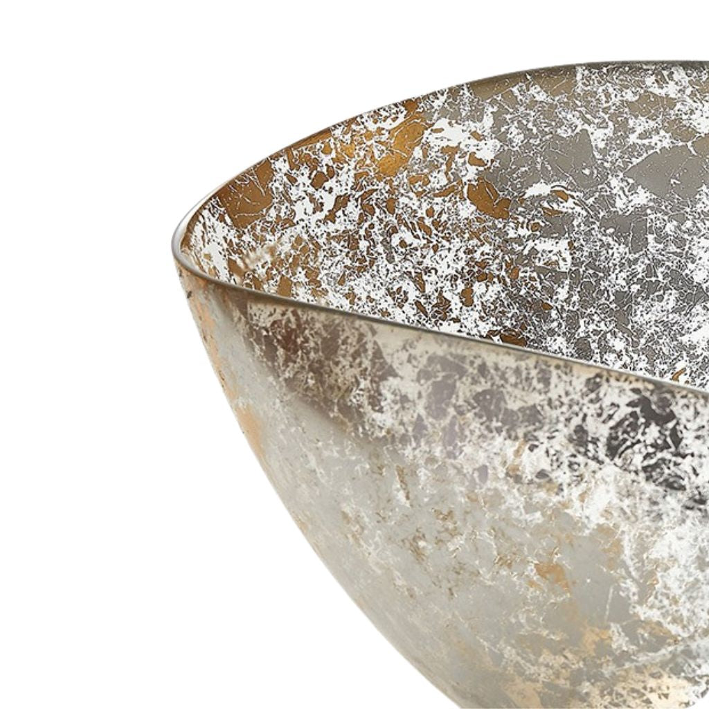 Stellaria Gold Leaf Glass Bowl