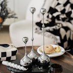 Cadence Tapered Stainless Candle Holder