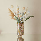 Confetti Hand-Blown Pastel Glass Vase