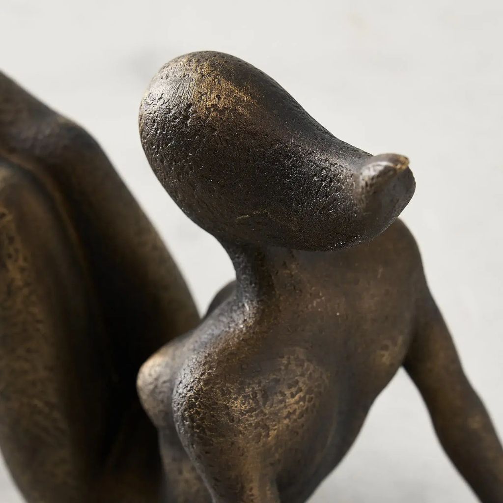 Harmonia Textured Figure Sculpture Bookend