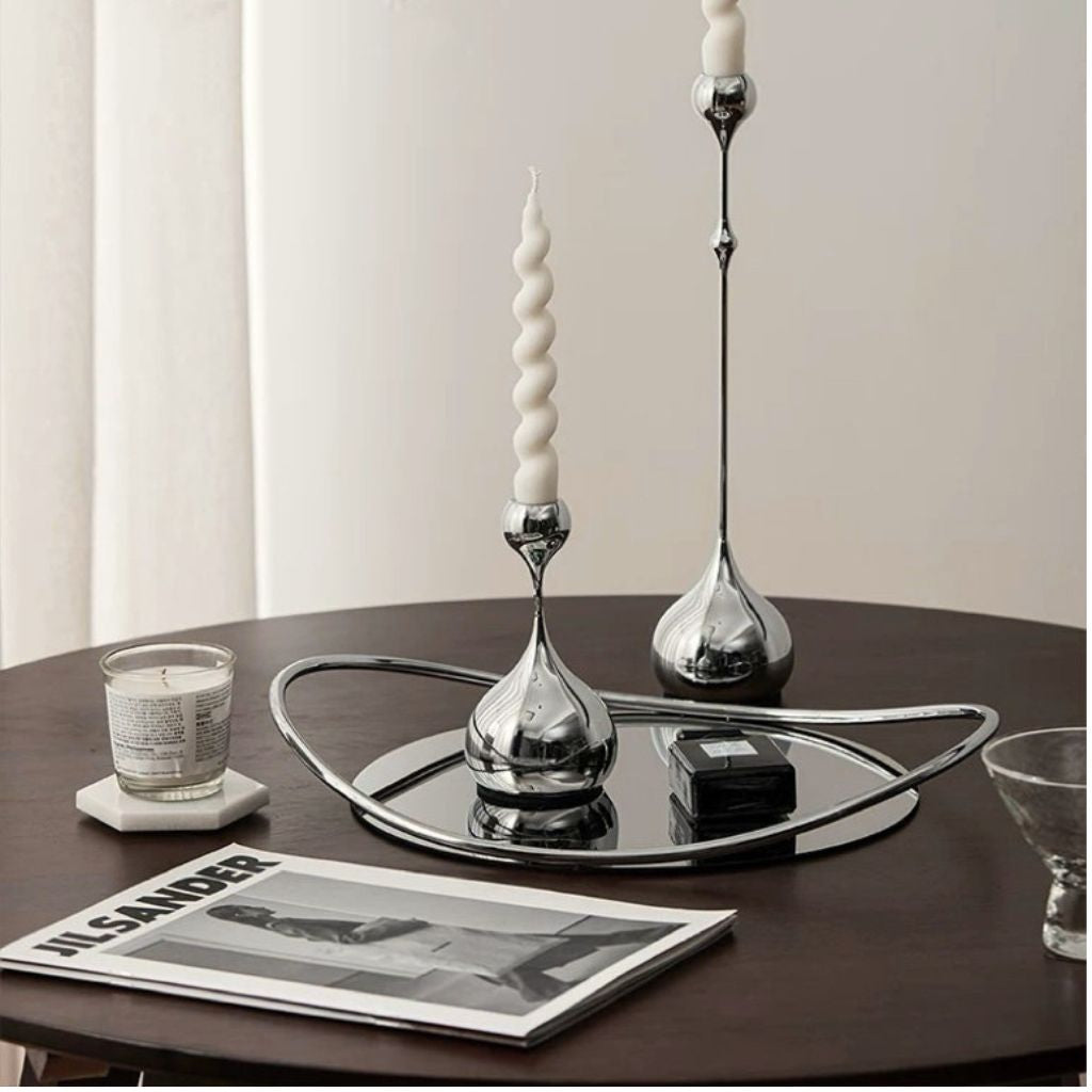 Ouroboros Sculptural Loop Stainless Tray