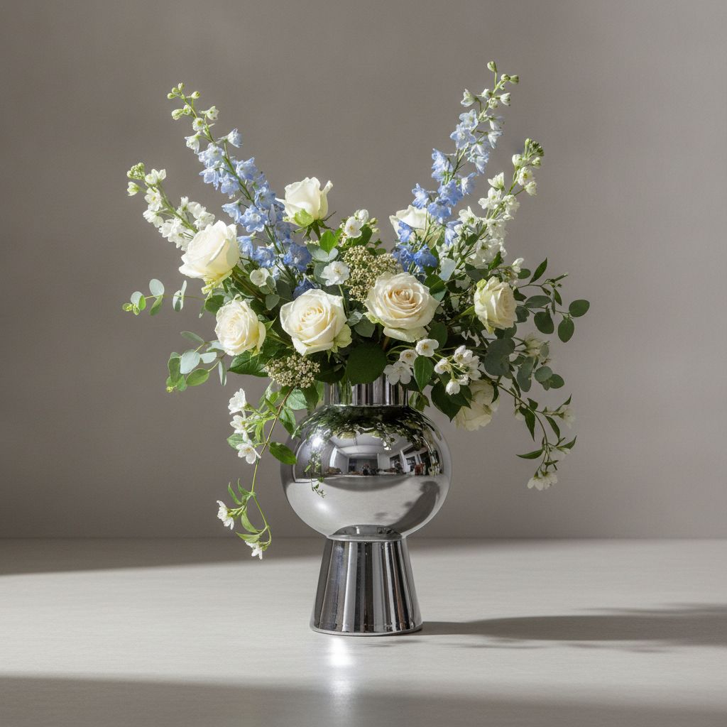 Elara Sphere Sculptural Glass Vase