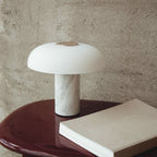 Pythia Sculptural Glass & Marble Table Lamp