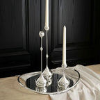 Cadence Tapered Stainless Candle Holder