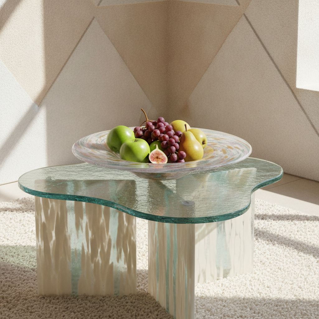 Confetti Hand-Blown Pastel Glass Tray