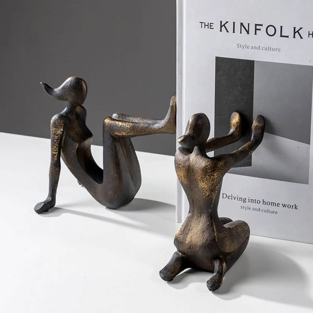 Harmonia Textured Figure Sculpture Bookend