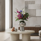 Elara Sphere Sculptural Glass Vase