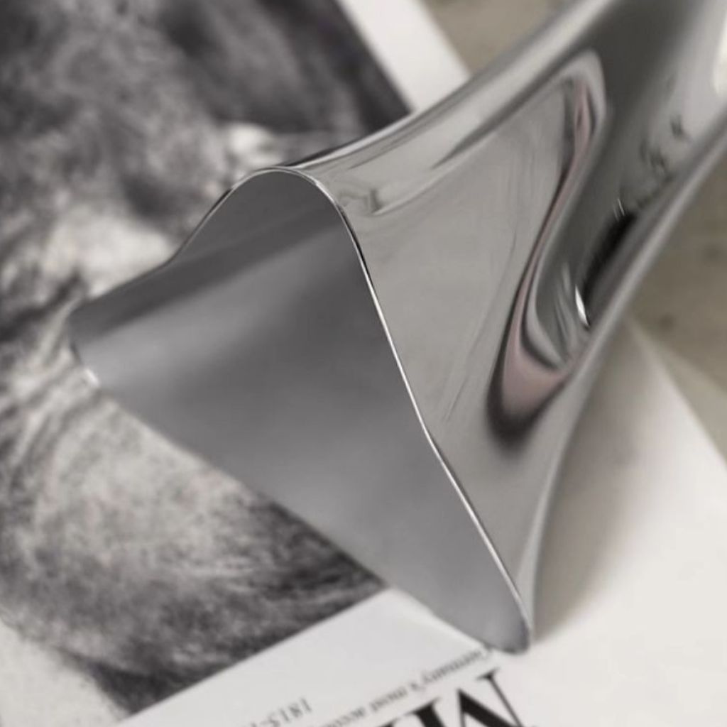 Rosalind Twisted Sculptural Stainless Vase