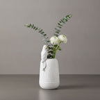 Lorito Sculptural Embossed Ceramic Vase