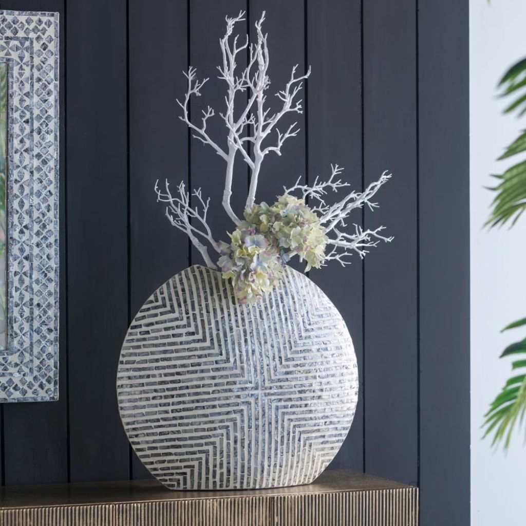 Maretti Oblate Mother-of-Pearl Vase